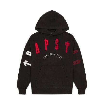 هودي Trapstar Irongate Arch Chenille 2.0 أسود/أحمر